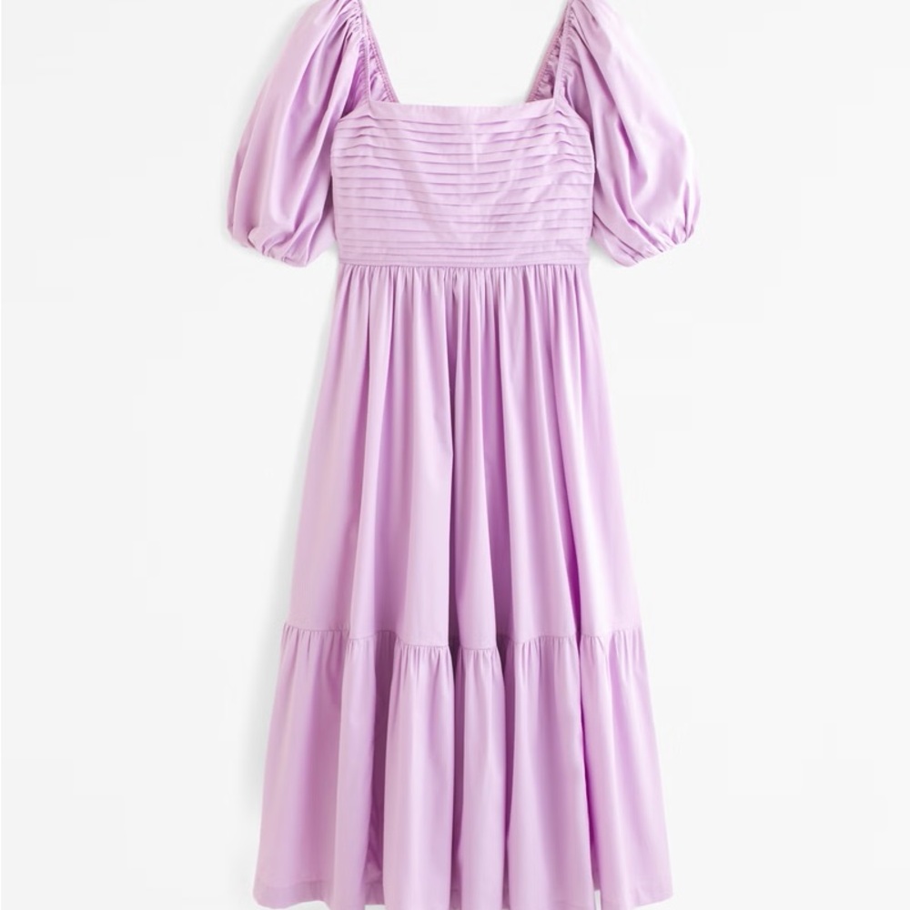 Abercrombie & Fitch Lavender Puff Sleeve Dress